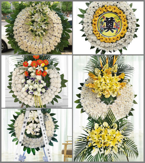 辽宁丹东振安区鸭绿江街道花圈速递